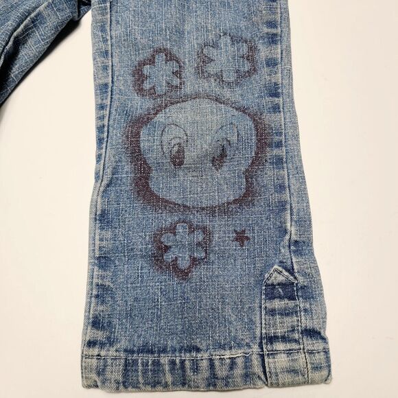 Vintage Tweety Bird Baby Looney Tunes Girl's Denim Jeans Size 24 Months 90's - Picture 3 of 8
